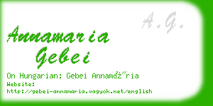 annamaria gebei business card